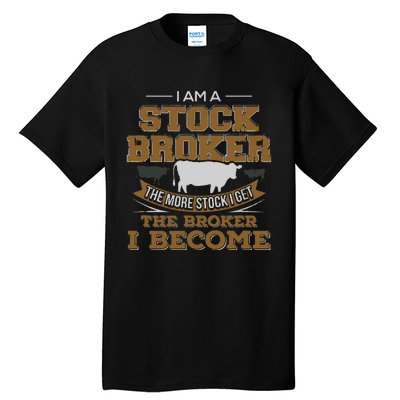 Cattle Rancher Funny Cow Stockbroker Cattleman Farmer Tall T-Shirt