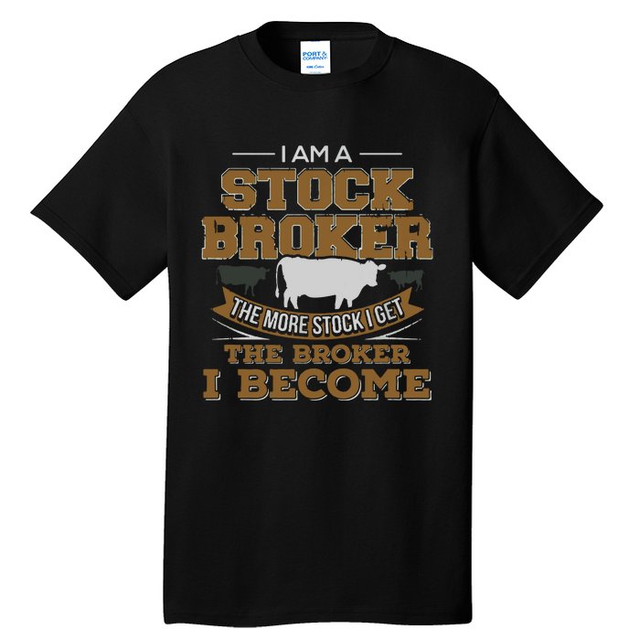 Cattle Rancher Funny Cow Stockbroker Cattleman Farmer Tall T-Shirt