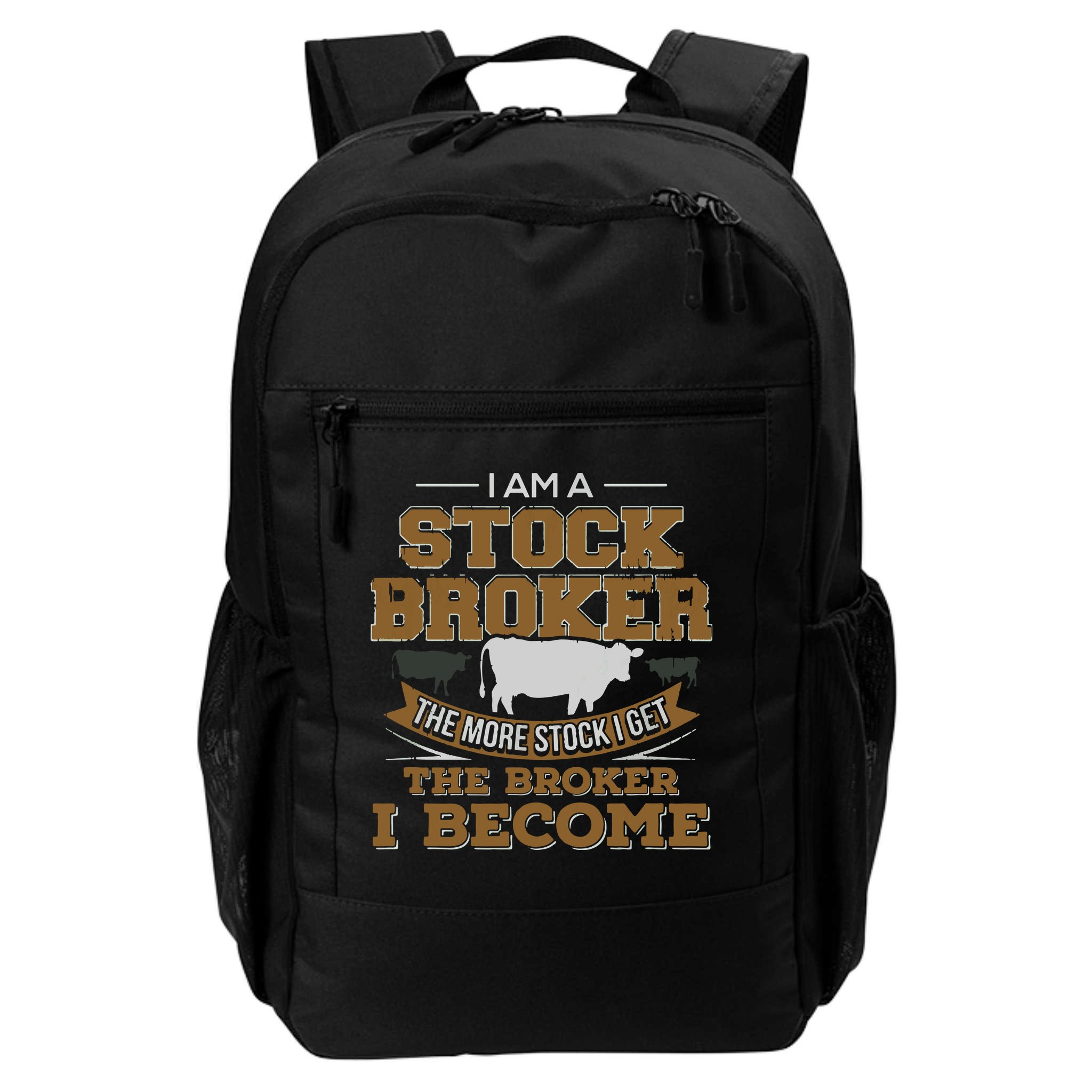 Cattle Rancher Funny Cow Stockbroker Cattleman Farmer Backpack