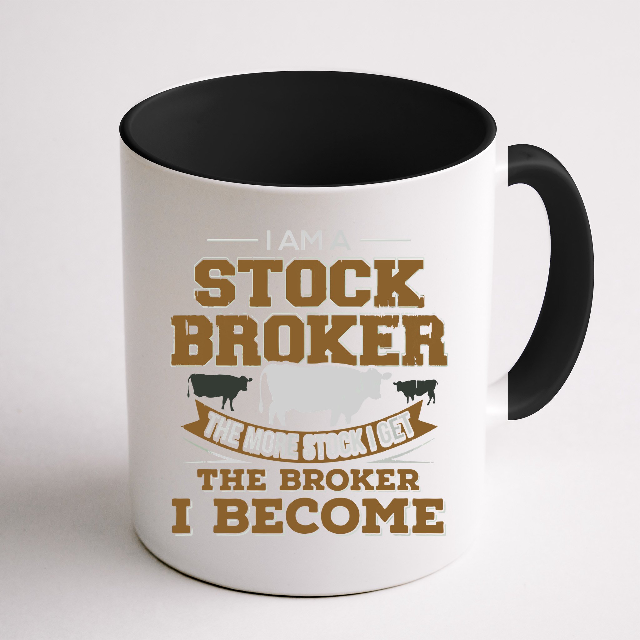 Cattle Rancher Funny Cow Stockbroker Cattleman Farmer Mug