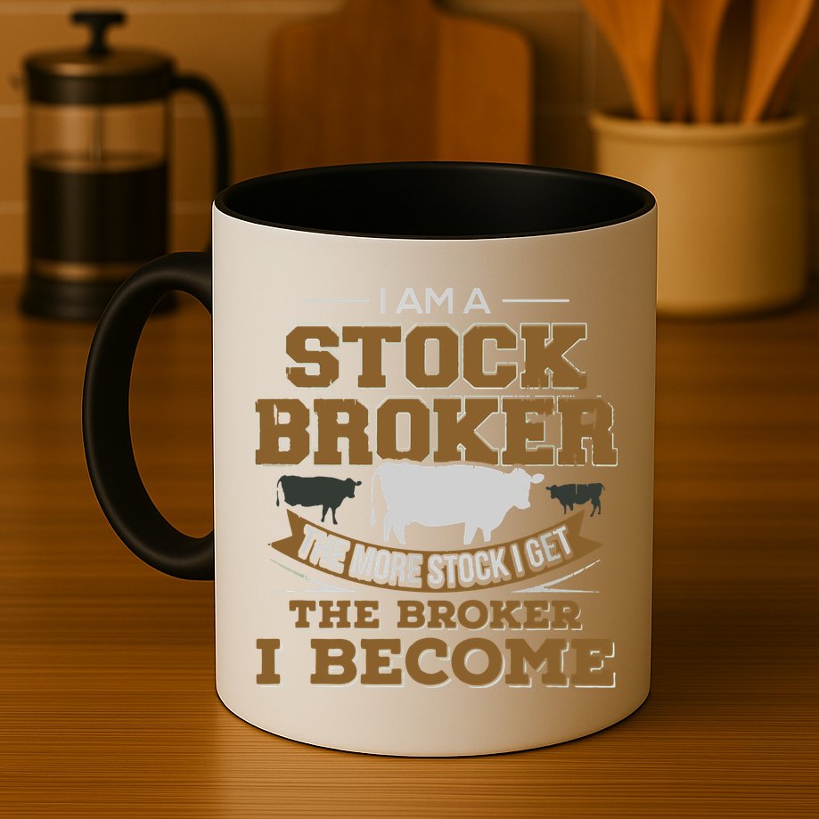 Cattle Rancher Funny Cow Stockbroker Cattleman Farmer Mug
