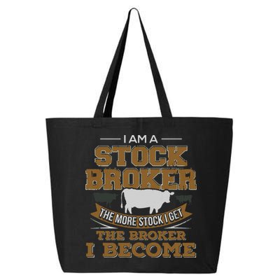 Cattle Rancher Funny Cow Stockbroker Cattleman Farmer 25L Jumbo Tote