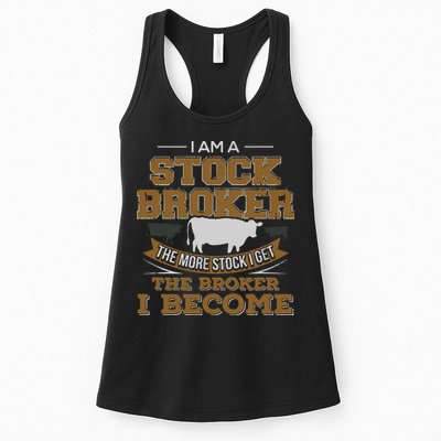 Cattle Rancher Funny Cow Stockbroker Cattleman Farmer Womens Tank Top