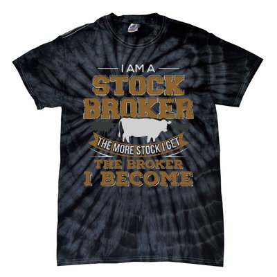 Cattle Rancher Funny Cow Stockbroker Cattleman Farmer Tie-Dye T-Shirt