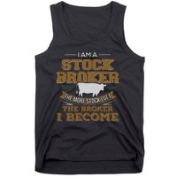 Cattle Rancher Funny Cow Stockbroker Cattleman Farmer Tank Top