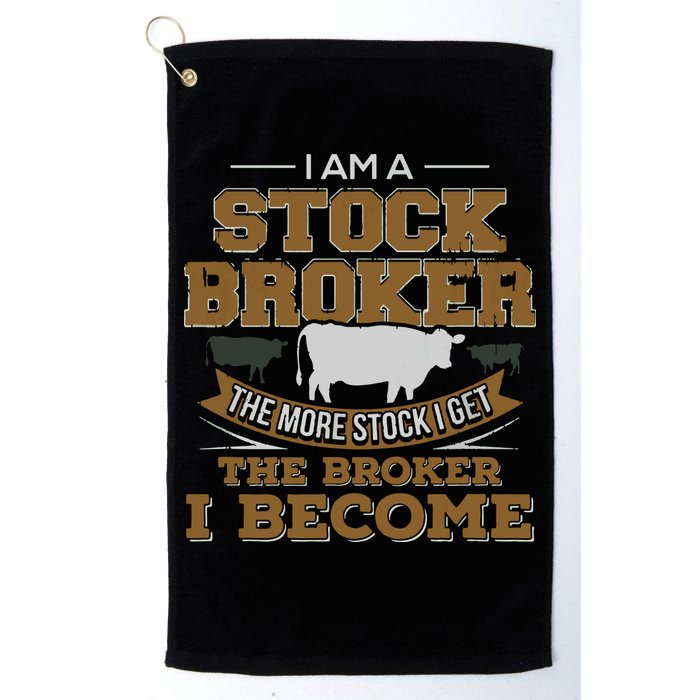 Cattle Rancher Funny Cow Stockbroker Cattleman Farmer Golf Towel