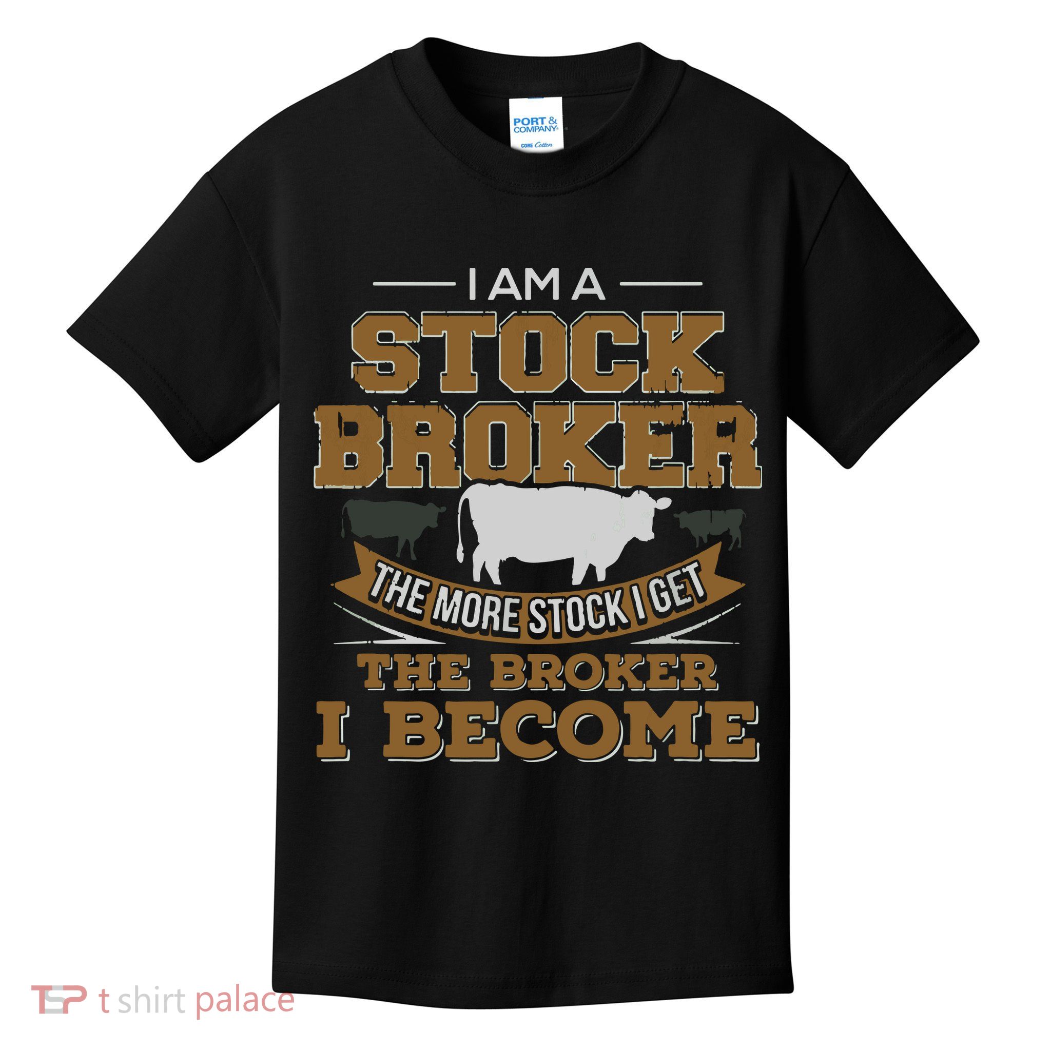 Cattle Rancher Funny Cow Stockbroker Cattleman Farmer Kids T-Shirt