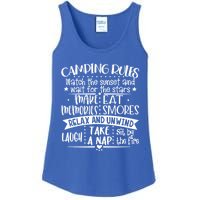 Camping Rules Funny Outdoor Camp Graphic Best Camping Great Gift Ladies Essential Tank