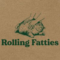 Cat Rolling Fatties Funny Cotton Canvas Backpack