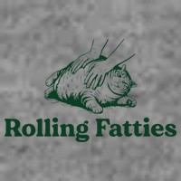 Cat Rolling Fatties Funny Tall Sweatshirt