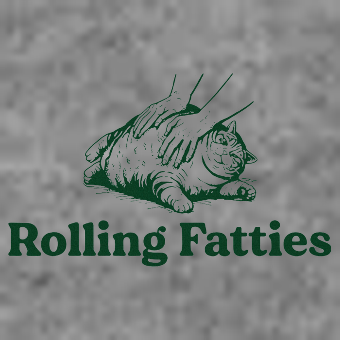 Cat Rolling Fatties Funny Tall Sweatshirt