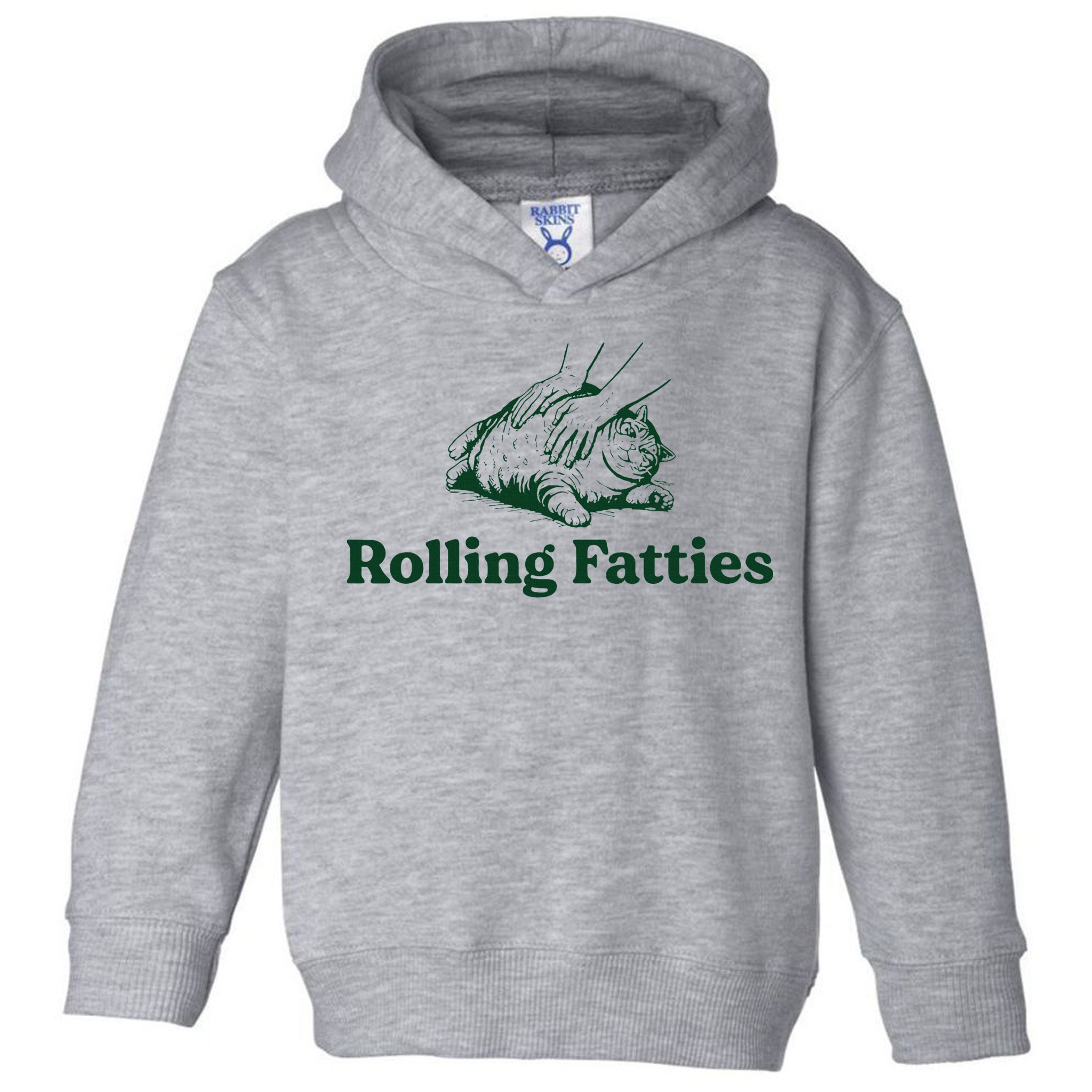 Cat Rolling Fatties Funny Toddler Hoodie
