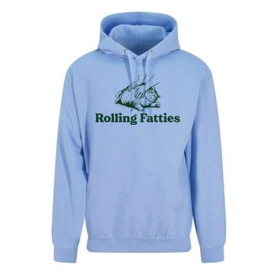 Cat Rolling Fatties Funny Unisex Surf Hoodie