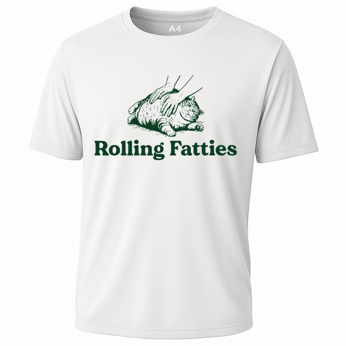 Cat Rolling Fatties Funny Performance Shirt