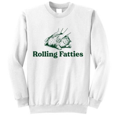 Cat Rolling Fatties Funny Sweatshirt