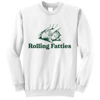 Cat Rolling Fatties Funny Sweatshirt