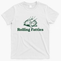 Cat Rolling Fatties Funny T-Shirt
