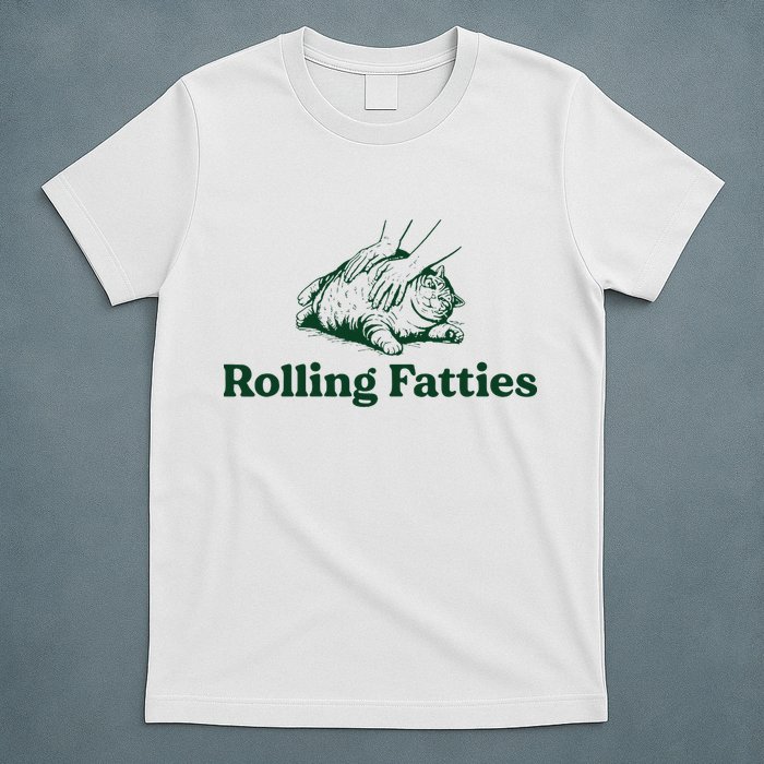 Cat Rolling Fatties Funny T-Shirt
