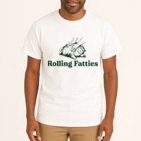 Cat Rolling Fatties Funny Tall T-Shirt