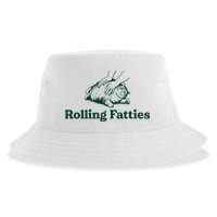 Cat Rolling Fatties Funny Sustainable Bucket Hat