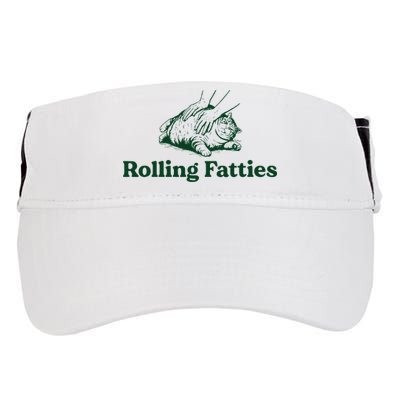 Cat Rolling Fatties Funny Adult Drive Performance Visor