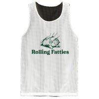 Cat Rolling Fatties Funny Mesh Reversible Basketball Jersey Tank