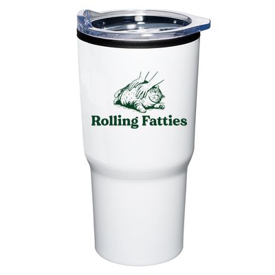 Cat Rolling Fatties Funny Tumbler