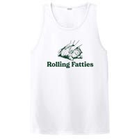 Cat Rolling Fatties Funny PosiCharge Competitor Tank