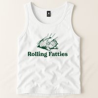 Cat Rolling Fatties Funny Tank Top