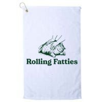 Cat Rolling Fatties Funny Golf Towel