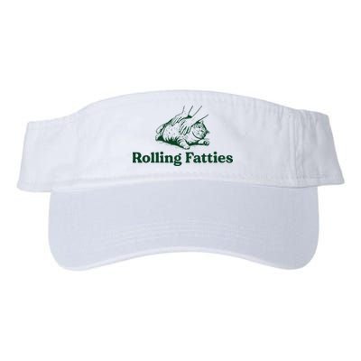 Cat Rolling Fatties Funny Visor