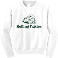 Cat Rolling Fatties Funny Kids Sweatshirt