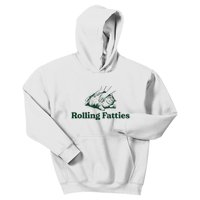 Cat Rolling Fatties Funny Kids Hoodie