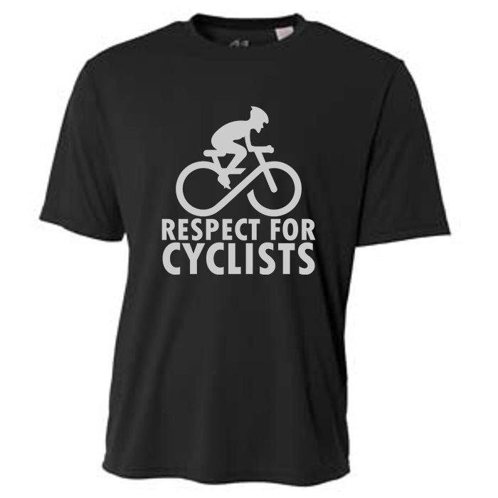 Cyling Respect For Cyclist Working Out Gift Cooling Performance Crew T-Shirt