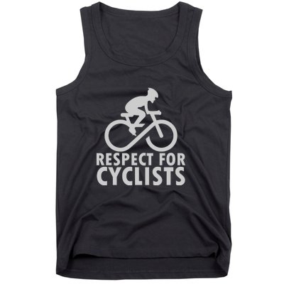 Cyling Respect For Cyclist Working Out Gift Tank Top