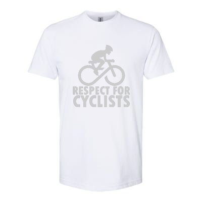 Cyling Respect For Cyclist Working Out Gift Softstyle CVC T-Shirt