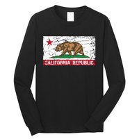 California Republic Flag Ca Distressed Design Classic Long Sleeve Shirt