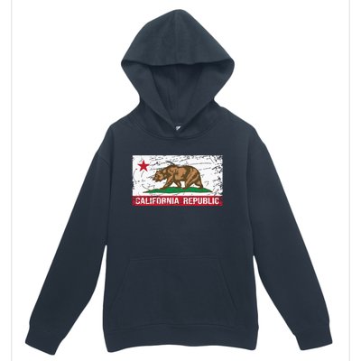 California Republic Flag Ca Distressed Design Classic Urban Pullover Hoodie