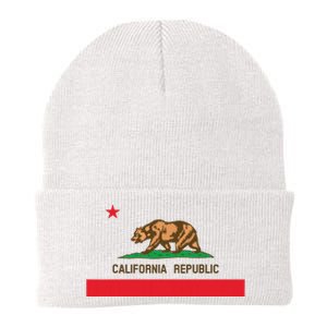 California Republic Flag Patriotic State Travel Usa Knit Cap Winter Beanie