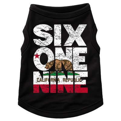 California Republic Flag 619 Area Code Doggie Tank