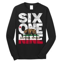 California Republic Flag 619 Area Code Long Sleeve Shirt