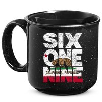 California Republic Flag 619 Area Code 15oz Campfire Ceramic Mug