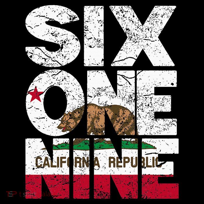 California Republic Flag 619 Area Code Poster