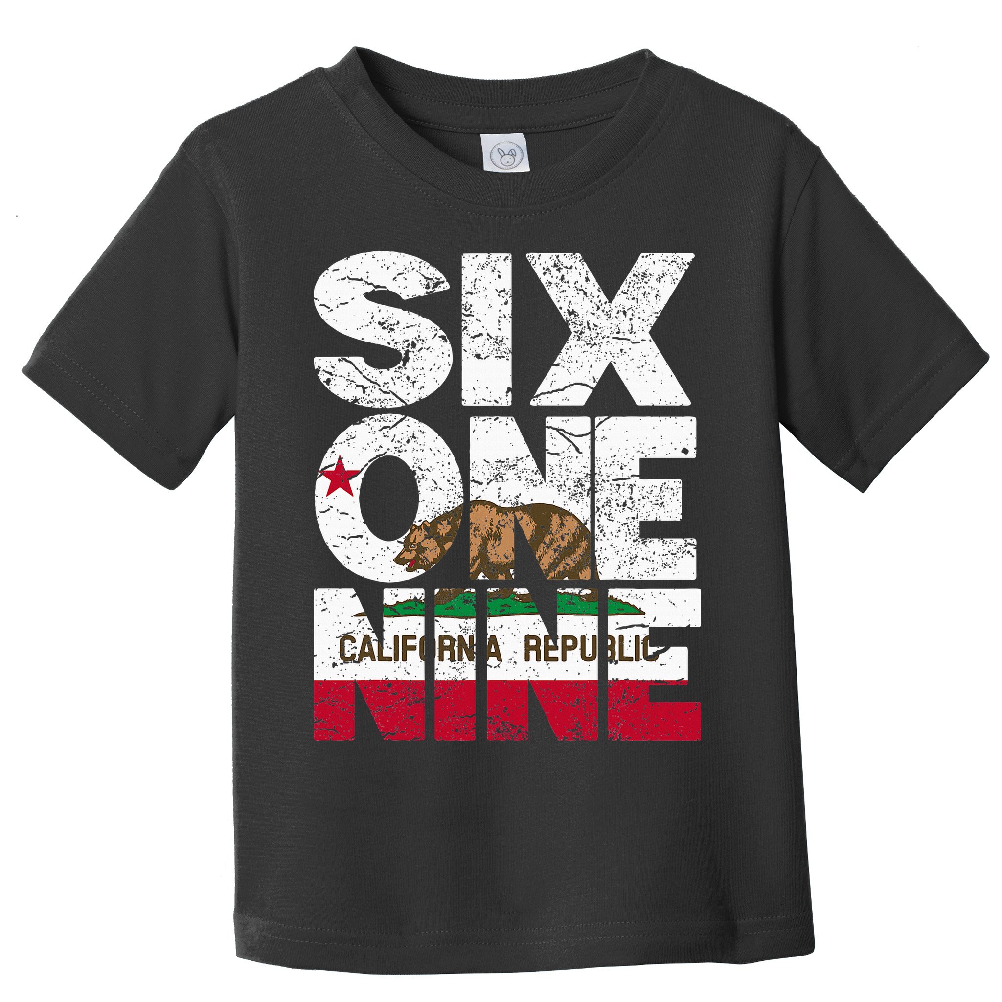 California Republic Flag 619 Area Code Toddler T-Shirt