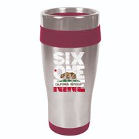 California Republic Flag 619 Area Code 16oz Travel Tumbler