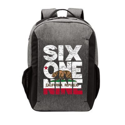 California Republic Flag 619 Area Code Vector Backpack