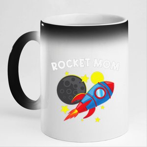 Cool Rocket For Mom Mother Rockets Space Ship Spacecraft 11oz Black Color Changing Mug