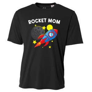 Cool Rocket For Mom Mother Rockets Space Ship Spacecraft Cooling Performance Crew T-Shirt