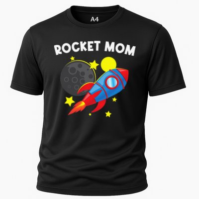 Cool Rocket For Mom Mother Rockets Space Ship Spacecraft Performance Shirt
