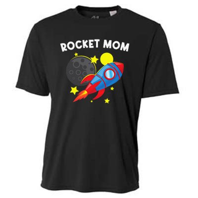 Cool Rocket For Mom Mother Rockets Space Ship Spacecraft Cooling Performance Crew T-Shirt